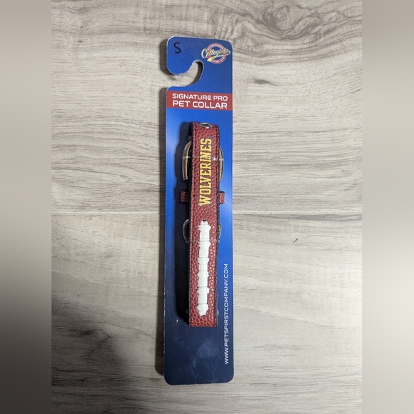 Pets First dog collar NCAA Michigan Wolverines Football small adjustable - Picture 1 of 4